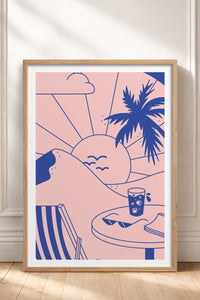HOMEPACK Ahşap Çerçeveli Tablo Çerçeveli Poster Sanatsal Modern Duvar Dekoru TK-823