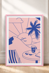 HOMEPACK Ahşap Çerçeveli Tablo Çerçeveli Poster Sanatsal Modern Duvar Dekoru TK-823