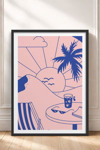 HOMEPACK Ahşap Çerçeveli Tablo Çerçeveli Poster Sanatsal Modern Duvar Dekoru TK-823