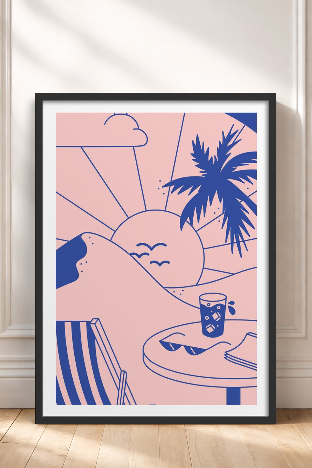 HOMEPACK Ahşap Çerçeveli Tablo Çerçeveli Poster Sanatsal Modern Duvar Dekoru TK-823