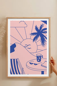 HOMEPACK Ahşap Çerçeveli Tablo Çerçeveli Poster Sanatsal Modern Duvar Dekoru TK-823