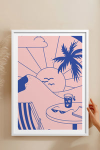 HOMEPACK Ahşap Çerçeveli Tablo Çerçeveli Poster Sanatsal Modern Duvar Dekoru TK-823