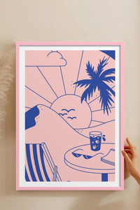 HOMEPACK Ahşap Çerçeveli Tablo Çerçeveli Poster Sanatsal Modern Duvar Dekoru TK-823