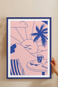 HOMEPACK Ahşap Çerçeveli Tablo Çerçeveli Poster Sanatsal Modern Duvar Dekoru TK-823