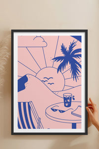 HOMEPACK Ahşap Çerçeveli Tablo Çerçeveli Poster Sanatsal Modern Duvar Dekoru TK-823