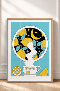 HOMEPACK Ahşap Çerçeveli Tablo Çerçeveli Poster Sanatsal Modern Duvar Dekoru TK-824