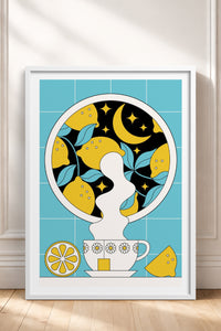 HOMEPACK Ahşap Çerçeveli Tablo Çerçeveli Poster Sanatsal Modern Duvar Dekoru TK-824