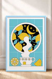 HOMEPACK Ahşap Çerçeveli Tablo Çerçeveli Poster Sanatsal Modern Duvar Dekoru TK-824