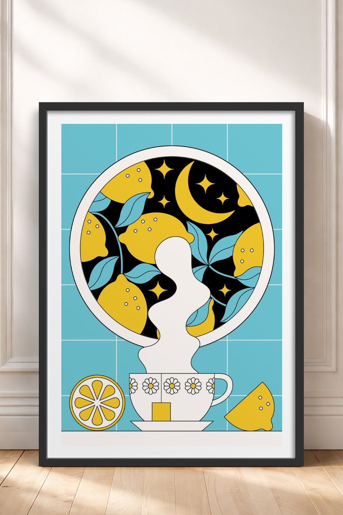 HOMEPACK Ahşap Çerçeveli Tablo Çerçeveli Poster Sanatsal Modern Duvar Dekoru TK-824