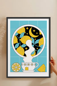 HOMEPACK Ahşap Çerçeveli Tablo Çerçeveli Poster Sanatsal Modern Duvar Dekoru TK-824