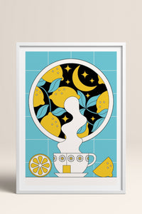 HOMEPACK Ahşap Çerçeveli Tablo Çerçeveli Poster Sanatsal Modern Duvar Dekoru TK-824