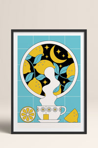 HOMEPACK Ahşap Çerçeveli Tablo Çerçeveli Poster Sanatsal Modern Duvar Dekoru TK-824