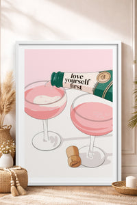 HOMEPACK Ahşap Çerçeveli Tablo Çerçeveli Poster Sanatsal Modern Duvar Dekoru TK-826