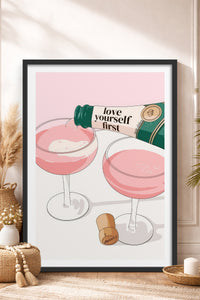 HOMEPACK Ahşap Çerçeveli Tablo Çerçeveli Poster Sanatsal Modern Duvar Dekoru TK-826