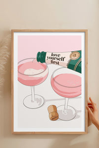 HOMEPACK Ahşap Çerçeveli Tablo Çerçeveli Poster Sanatsal Modern Duvar Dekoru TK-826