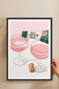 HOMEPACK Ahşap Çerçeveli Tablo Çerçeveli Poster Sanatsal Modern Duvar Dekoru TK-826