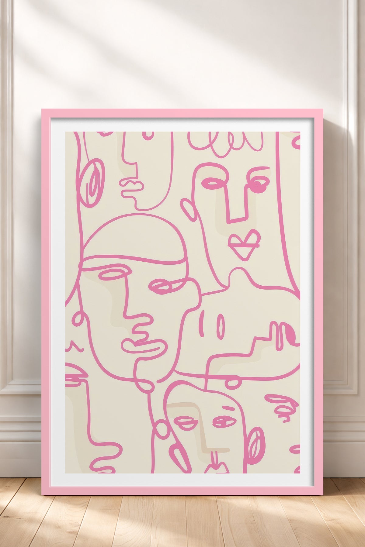 HOMEPACK Ahşap Çerçeveli Tablo Çerçeveli Poster Sanatsal Modern Duvar Dekoru TK-827