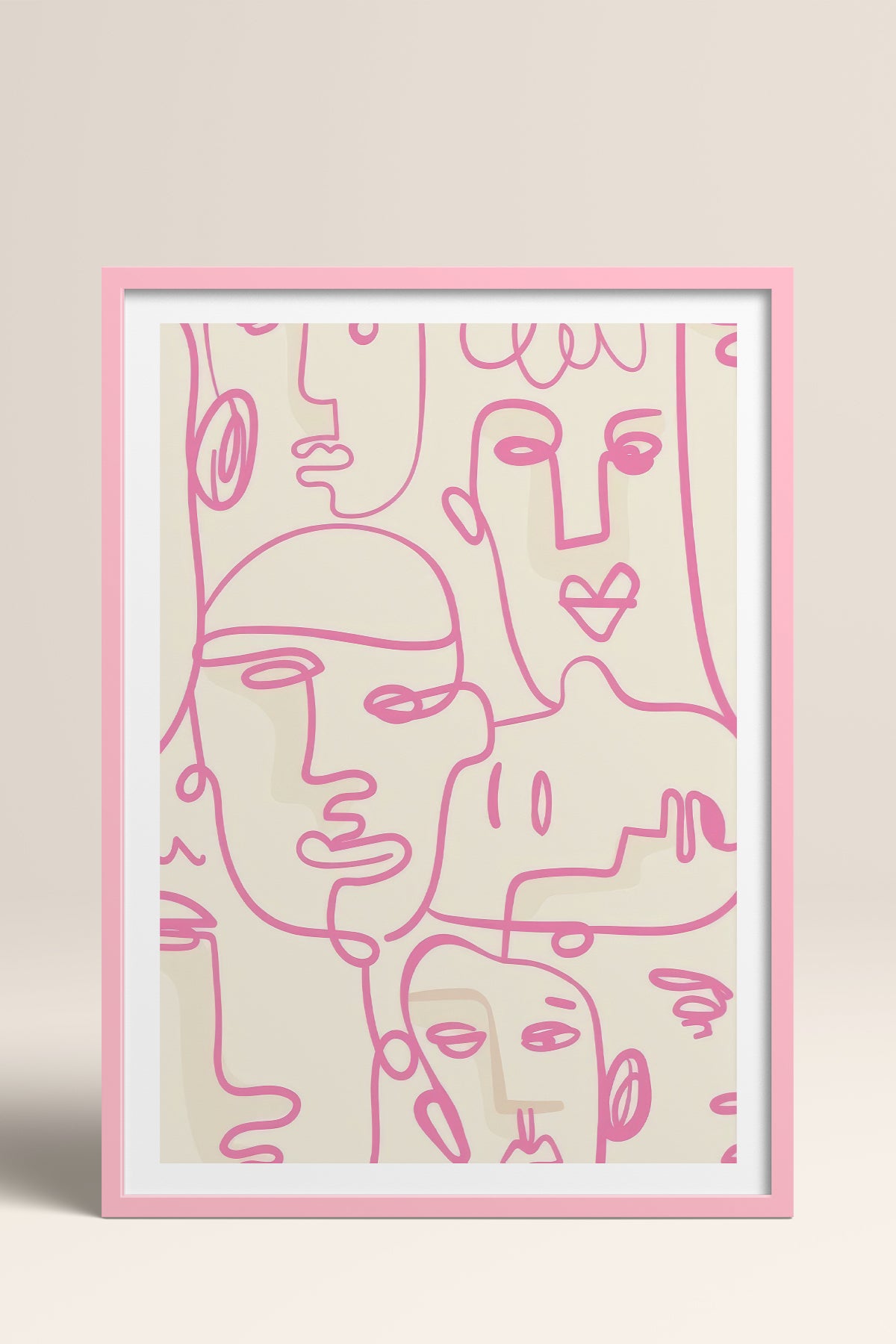 HOMEPACK Ahşap Çerçeveli Tablo Çerçeveli Poster Sanatsal Modern Duvar Dekoru TK-827