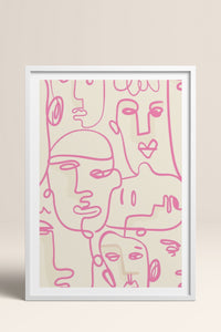 HOMEPACK Ahşap Çerçeveli Tablo Çerçeveli Poster Sanatsal Modern Duvar Dekoru TK-827
