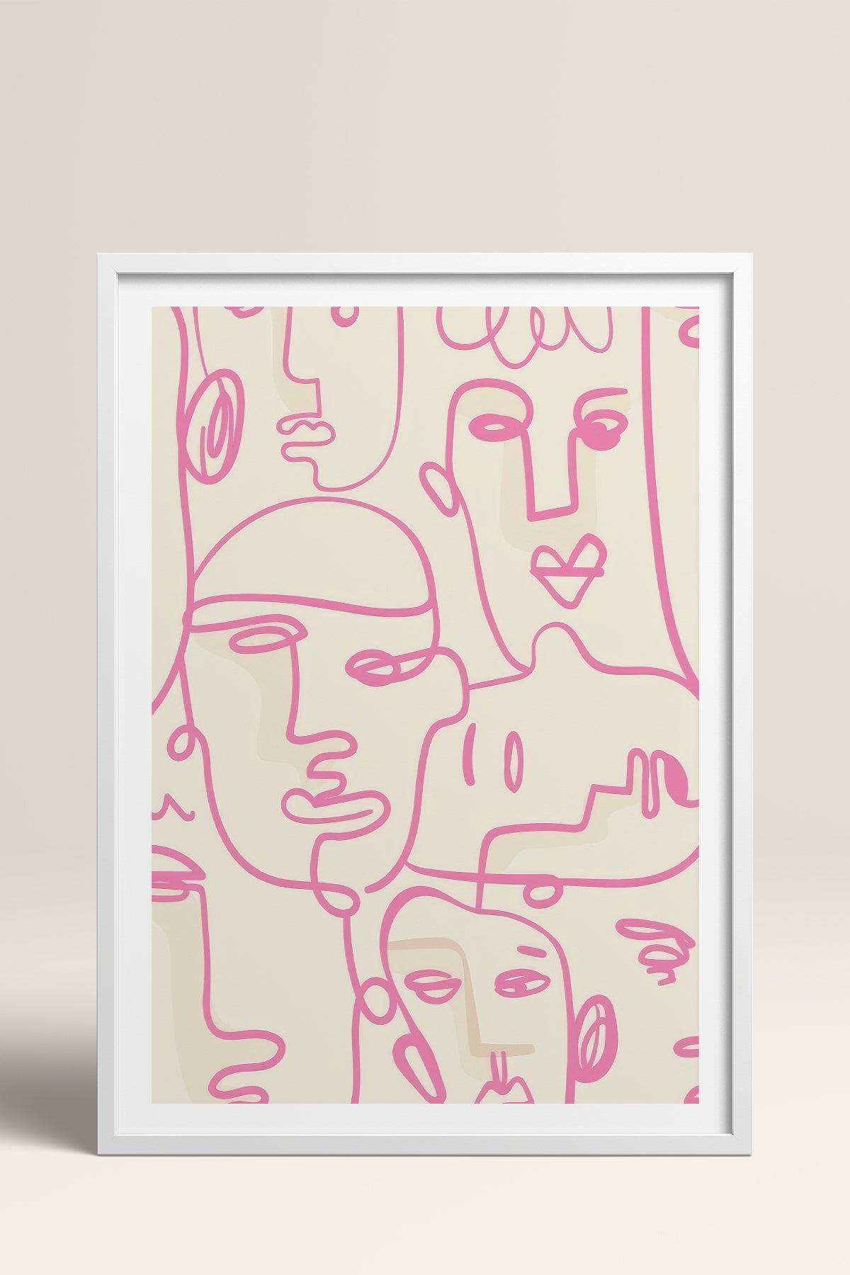 HOMEPACK Ahşap Çerçeveli Tablo Çerçeveli Poster Sanatsal Modern Duvar Dekoru TK-827