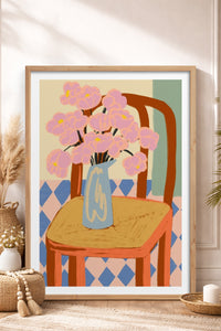 HOMEPACK Ahşap Çerçeveli Tablo Çerçeveli Poster Sanatsal Modern Duvar Dekoru TK-829