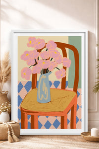 HOMEPACK Ahşap Çerçeveli Tablo Çerçeveli Poster Sanatsal Modern Duvar Dekoru TK-829