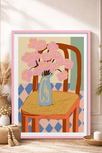 HOMEPACK Ahşap Çerçeveli Tablo Çerçeveli Poster Sanatsal Modern Duvar Dekoru TK-829