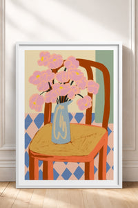 HOMEPACK Ahşap Çerçeveli Tablo Çerçeveli Poster Sanatsal Modern Duvar Dekoru TK-829