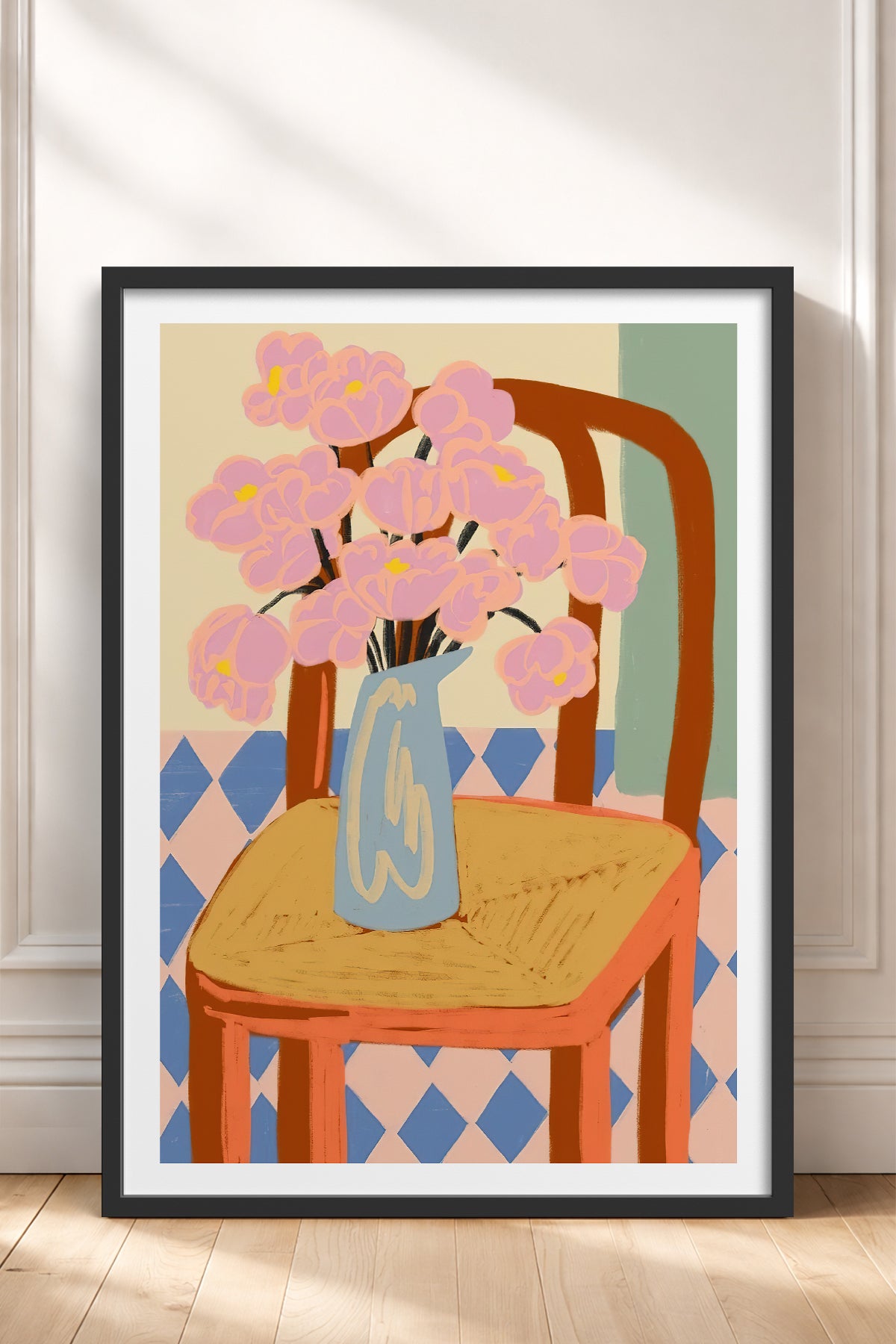HOMEPACK Ahşap Çerçeveli Tablo Çerçeveli Poster Sanatsal Modern Duvar Dekoru TK-829