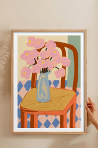 HOMEPACK Ahşap Çerçeveli Tablo Çerçeveli Poster Sanatsal Modern Duvar Dekoru TK-829