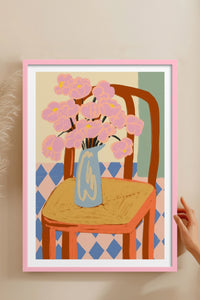 HOMEPACK Ahşap Çerçeveli Tablo Çerçeveli Poster Sanatsal Modern Duvar Dekoru TK-829