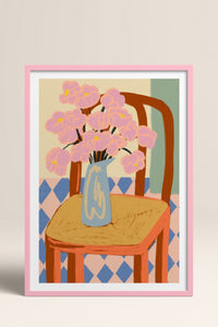 HOMEPACK Ahşap Çerçeveli Tablo Çerçeveli Poster Sanatsal Modern Duvar Dekoru TK-829