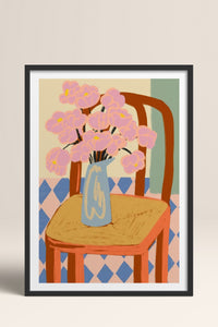 HOMEPACK Ahşap Çerçeveli Tablo Çerçeveli Poster Sanatsal Modern Duvar Dekoru TK-829