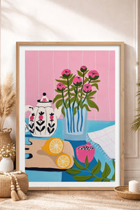 HOMEPACK Ahşap Çerçeveli Tablo Çerçeveli Poster Sanatsal Modern Duvar Dekoru TK-831