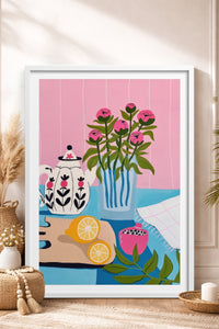 HOMEPACK Ahşap Çerçeveli Tablo Çerçeveli Poster Sanatsal Modern Duvar Dekoru TK-831