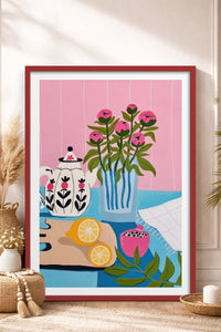 HOMEPACK Ahşap Çerçeveli Tablo Çerçeveli Poster Sanatsal Modern Duvar Dekoru TK-831