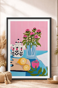 HOMEPACK Ahşap Çerçeveli Tablo Çerçeveli Poster Sanatsal Modern Duvar Dekoru TK-831