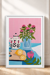 HOMEPACK Ahşap Çerçeveli Tablo Çerçeveli Poster Sanatsal Modern Duvar Dekoru TK-831