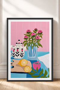 HOMEPACK Ahşap Çerçeveli Tablo Çerçeveli Poster Sanatsal Modern Duvar Dekoru TK-831