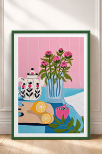 HOMEPACK Ahşap Çerçeveli Tablo Çerçeveli Poster Sanatsal Modern Duvar Dekoru TK-831