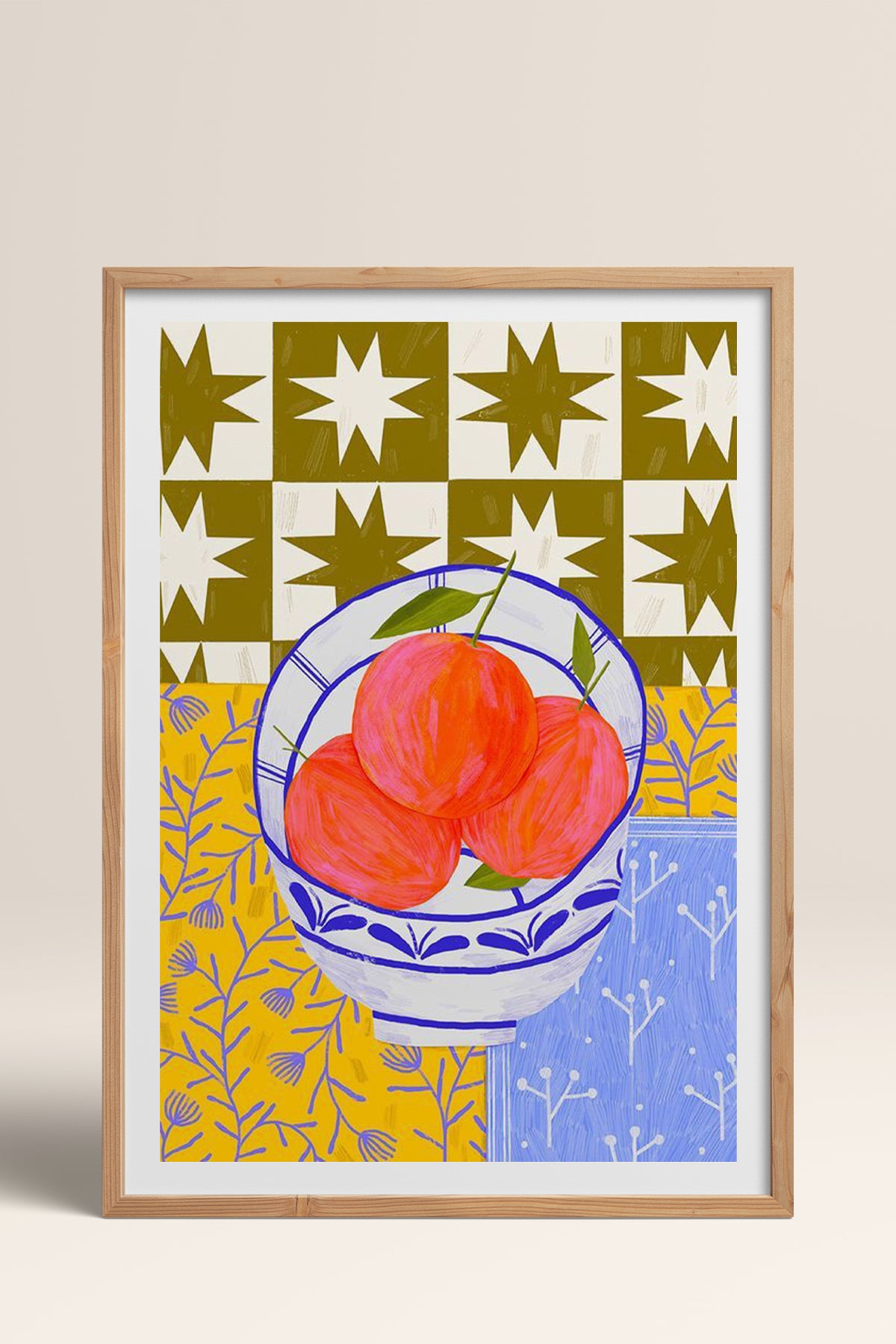 HOMEPACK Ahşap Çerçeveli Tablo Çerçeveli Poster Sanatsal Modern Duvar Dekoru TK-832