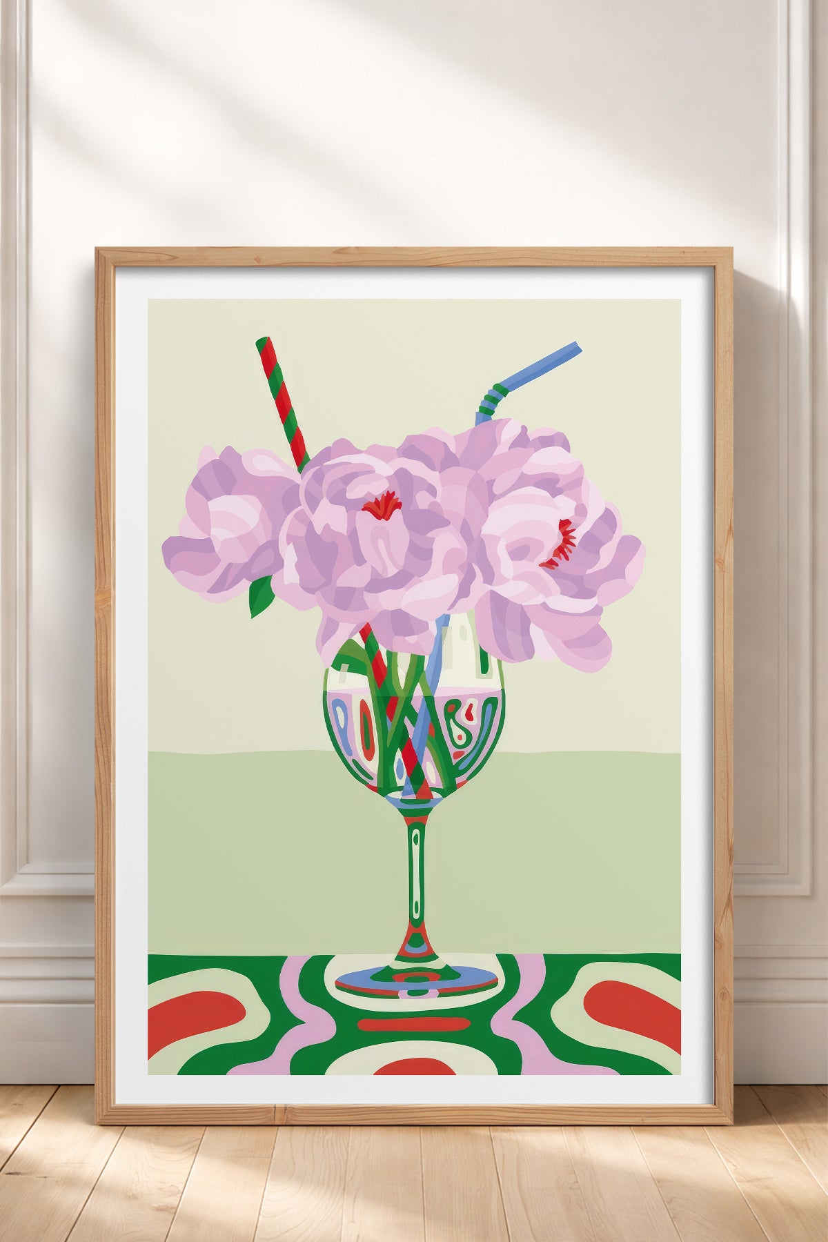 HOMEPACK Ahşap Çerçeveli Tablo Çerçeveli Poster Sanatsal Modern Duvar Dekoru TK-834