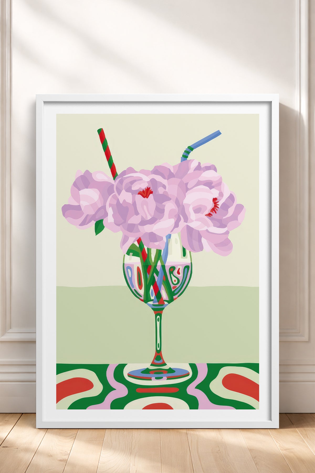 HOMEPACK Ahşap Çerçeveli Tablo Çerçeveli Poster Sanatsal Modern Duvar Dekoru TK-834