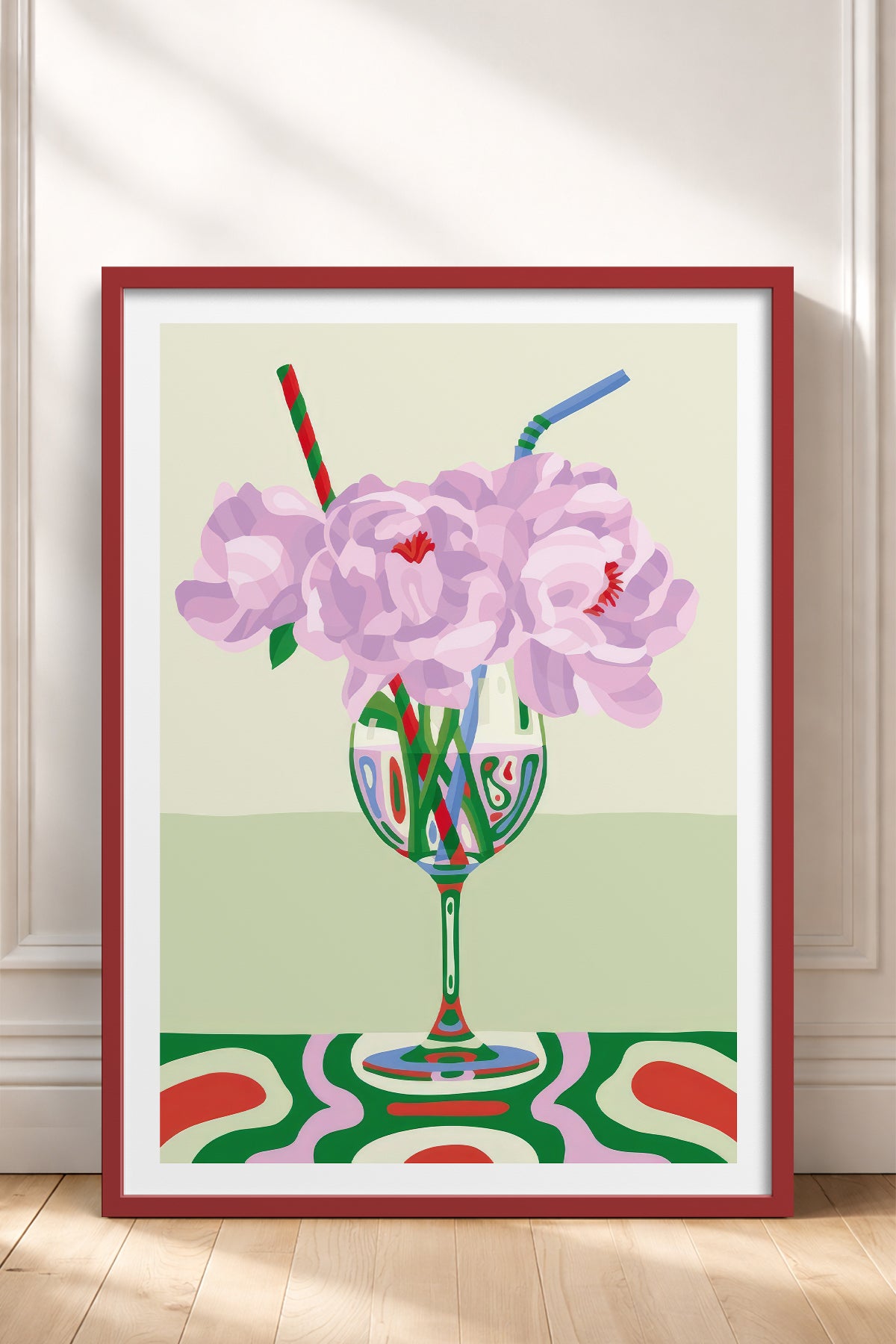 HOMEPACK Ahşap Çerçeveli Tablo Çerçeveli Poster Sanatsal Modern Duvar Dekoru TK-834