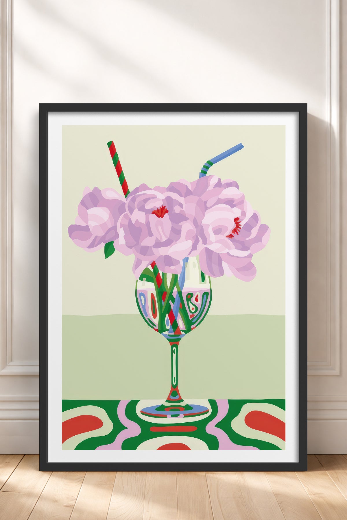 HOMEPACK Ahşap Çerçeveli Tablo Çerçeveli Poster Sanatsal Modern Duvar Dekoru TK-834