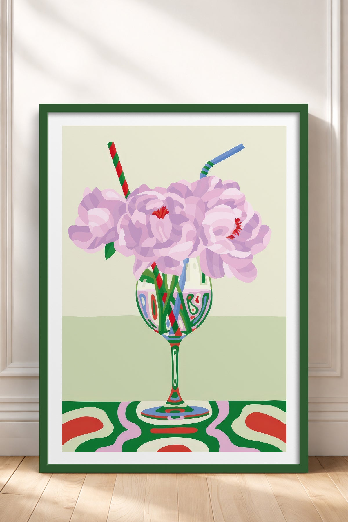 HOMEPACK Ahşap Çerçeveli Tablo Çerçeveli Poster Sanatsal Modern Duvar Dekoru TK-834