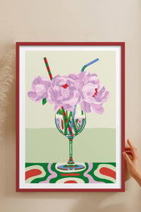 HOMEPACK Ahşap Çerçeveli Tablo Çerçeveli Poster Sanatsal Modern Duvar Dekoru TK-834