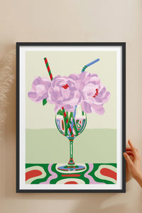 HOMEPACK Ahşap Çerçeveli Tablo Çerçeveli Poster Sanatsal Modern Duvar Dekoru TK-834