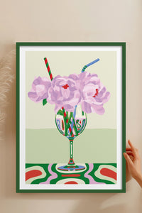 HOMEPACK Ahşap Çerçeveli Tablo Çerçeveli Poster Sanatsal Modern Duvar Dekoru TK-834