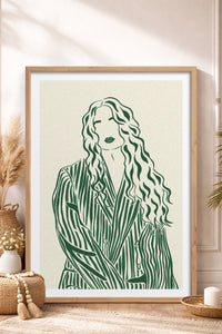 HOMEPACK Ahşap Çerçeveli Tablo Çerçeveli Poster Sanatsal Modern Duvar Dekoru TK-837